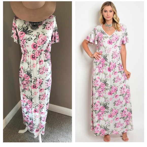 Dresses & Skirts - Floral print maxi dress
